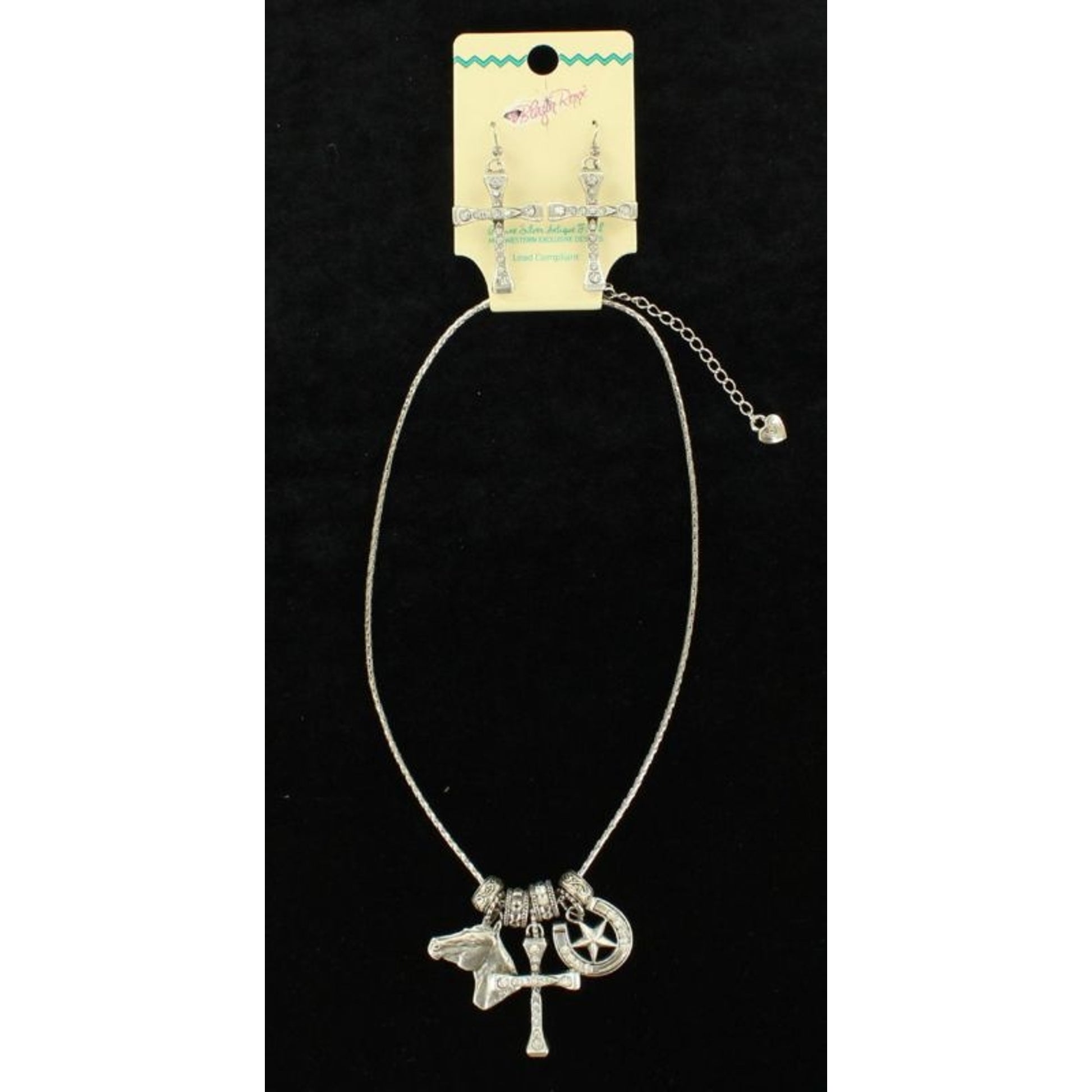 Blazin Roxx Cross Charm Jewelry Set