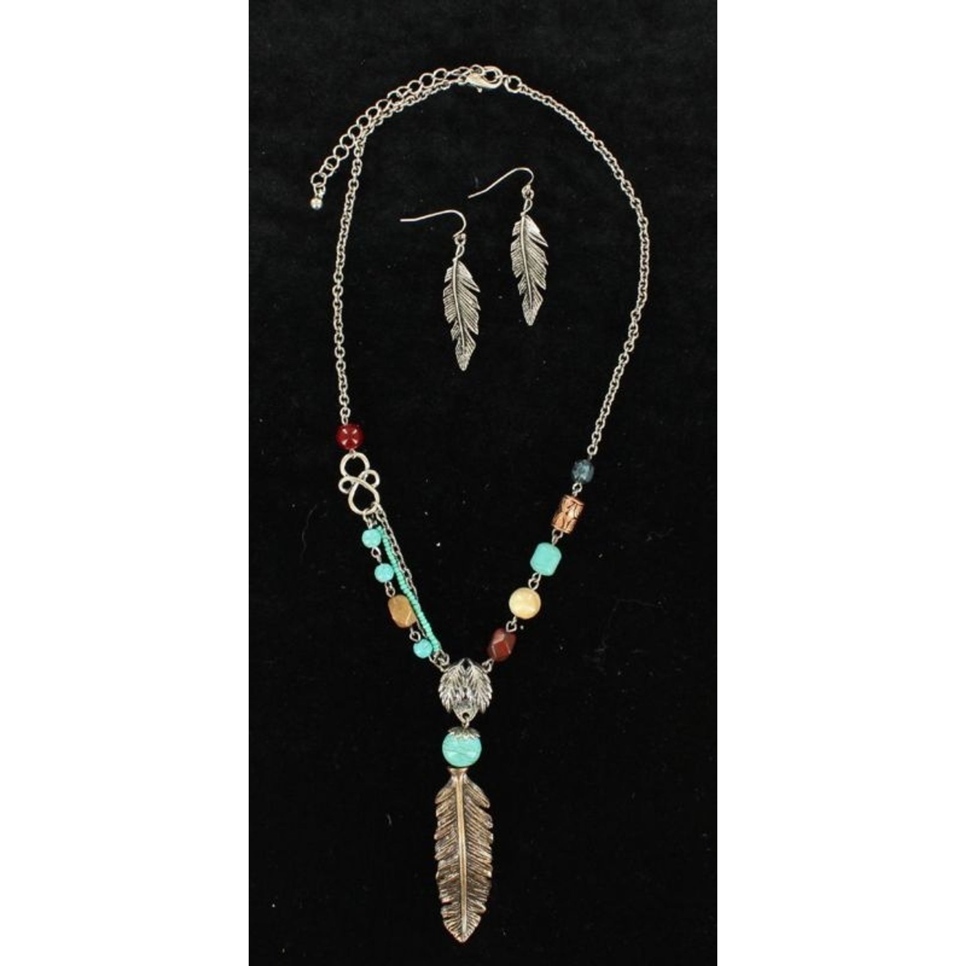 Blazin Roxx Feather Jewelry SetTurquoise