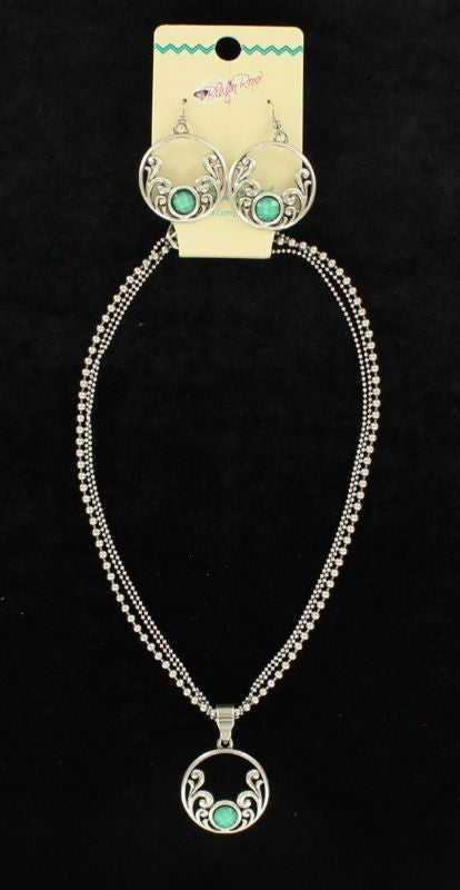 Blazin Roxx Filigree Hoop Jewelry Set