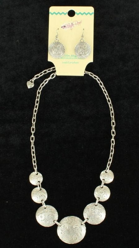Blazin Roxx Western Coin Jewelry Set