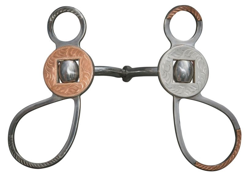 Metalab Gun Slinger Snaffle Bit/Reverse Trim 5.125