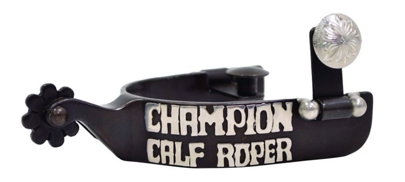 Metalab Youth Champion Calf Roper Trophy Spur Brn