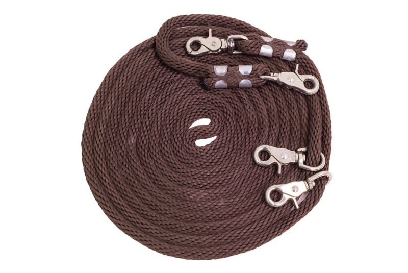 Training Draw Reins 16ft Brn