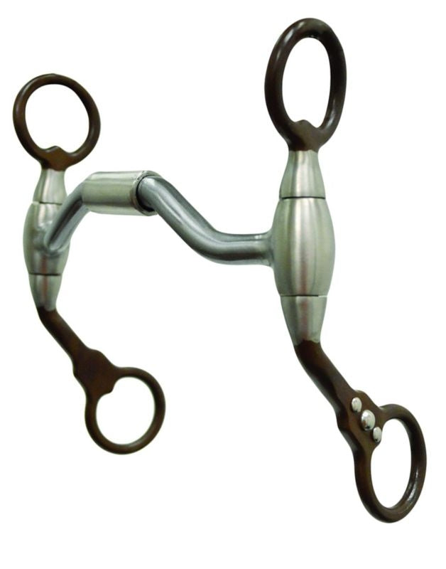 Antique Low Port Hinged Futurity Pony Bit 4.5