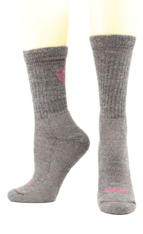 Ariat Light Hiker Sock Medium Grey