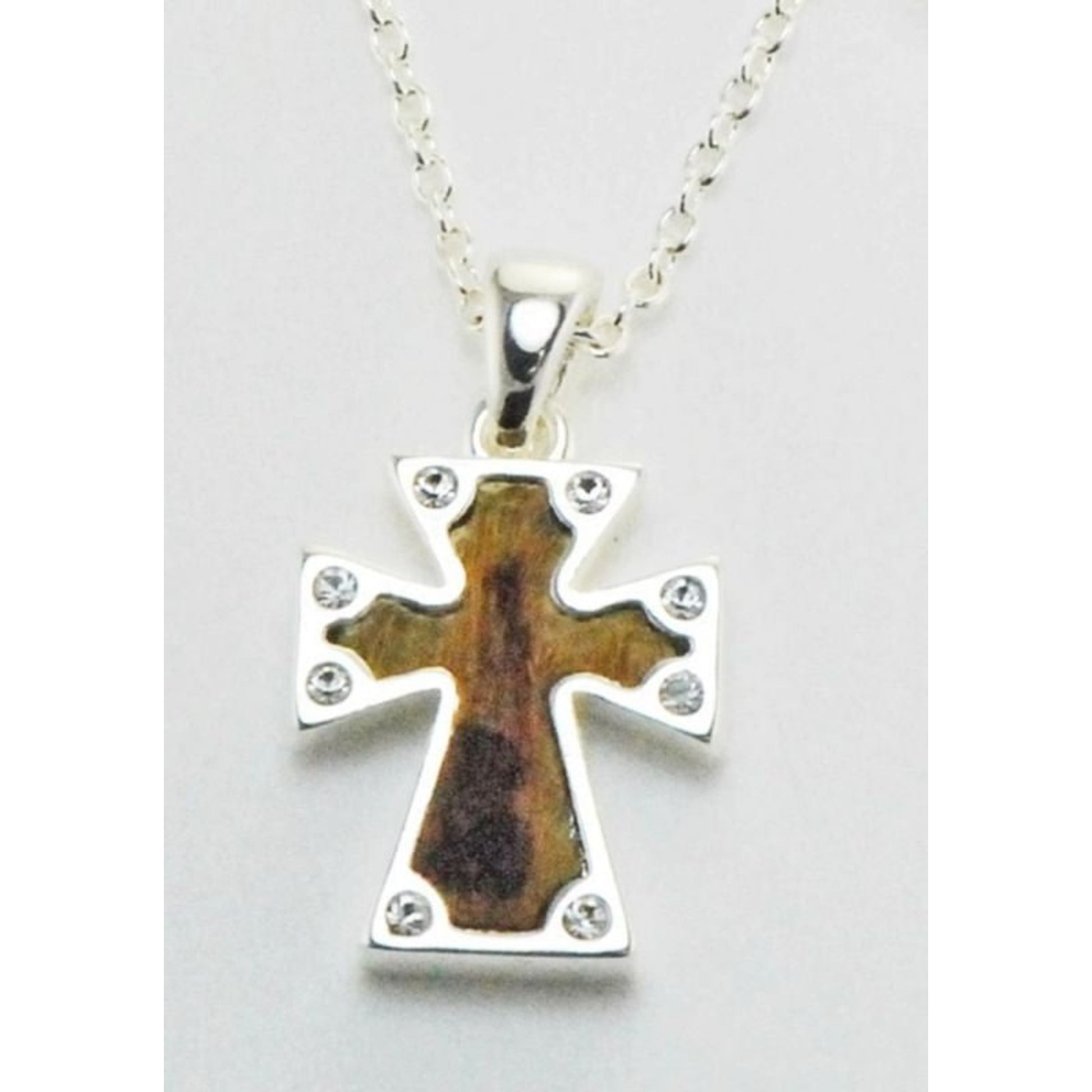 Western Edge Sm Cross Leather On Hair Necklace