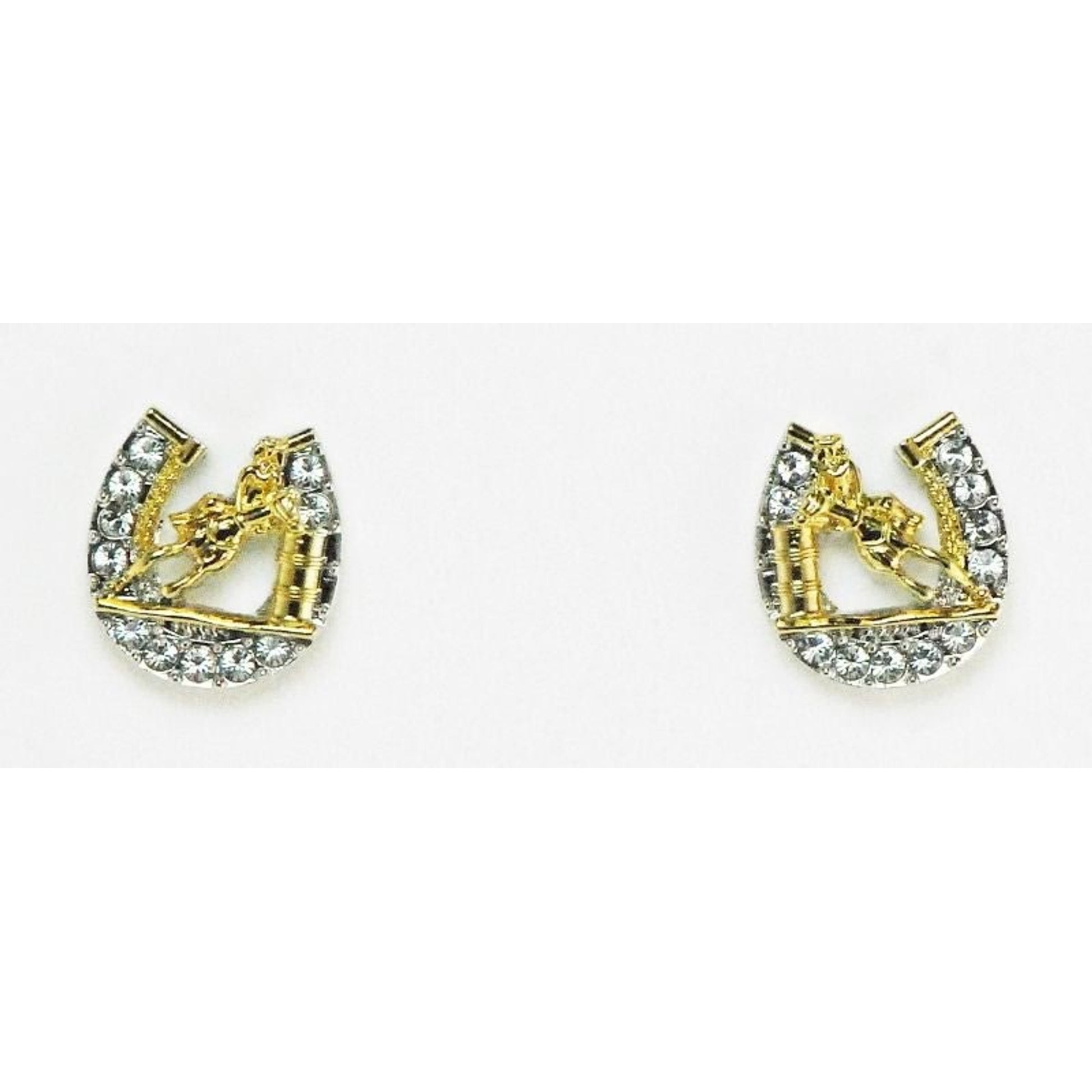 Western Edge Horseshoe Barrel Racer Earrings