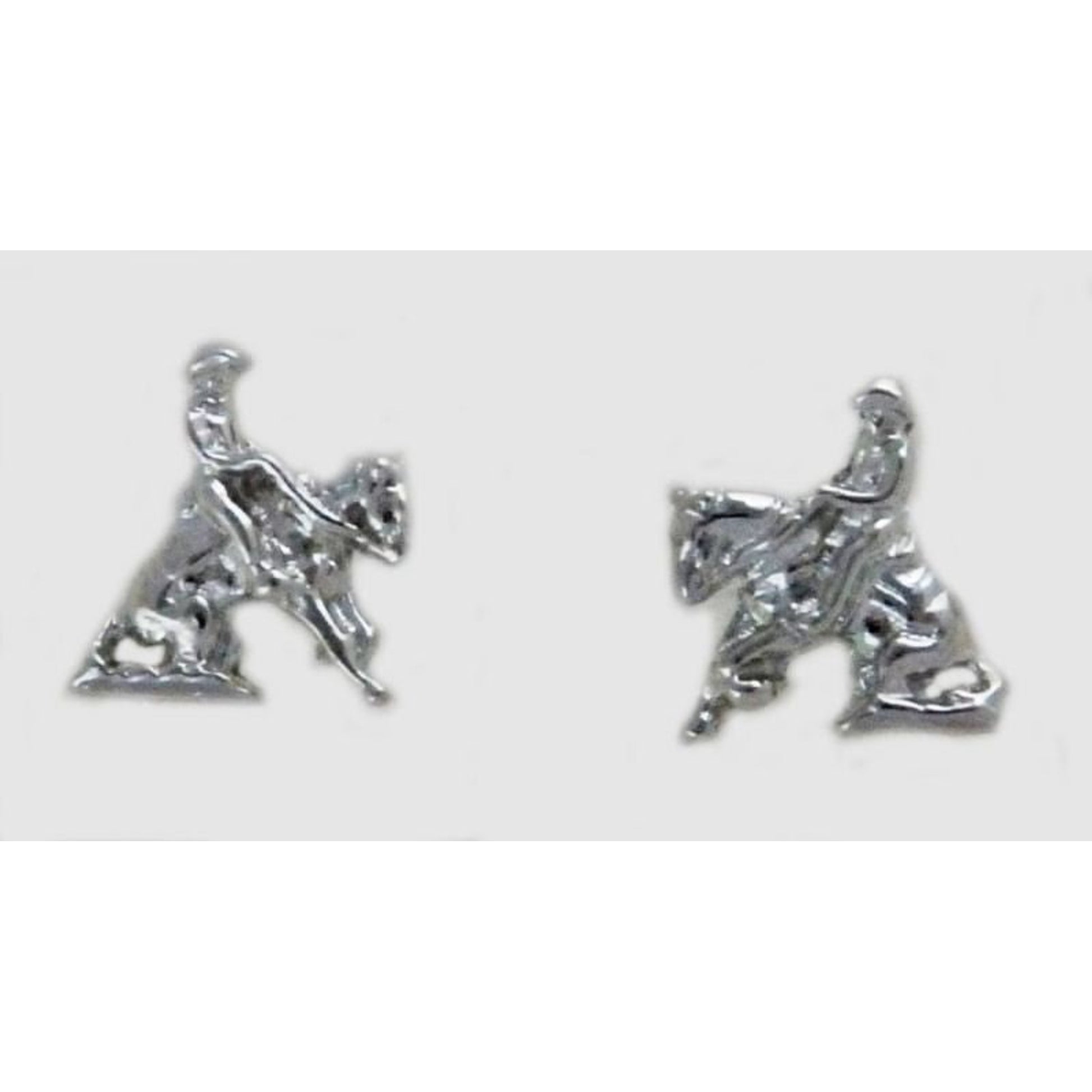 Western Edge Reining Horse Earrings