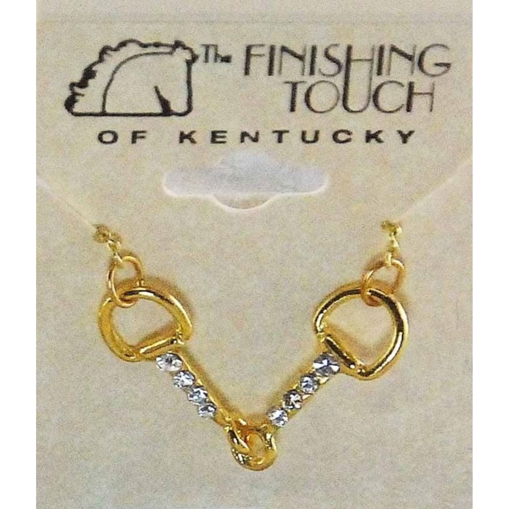 Western Edge Snaffle Bit with Crystal Stone Necklace