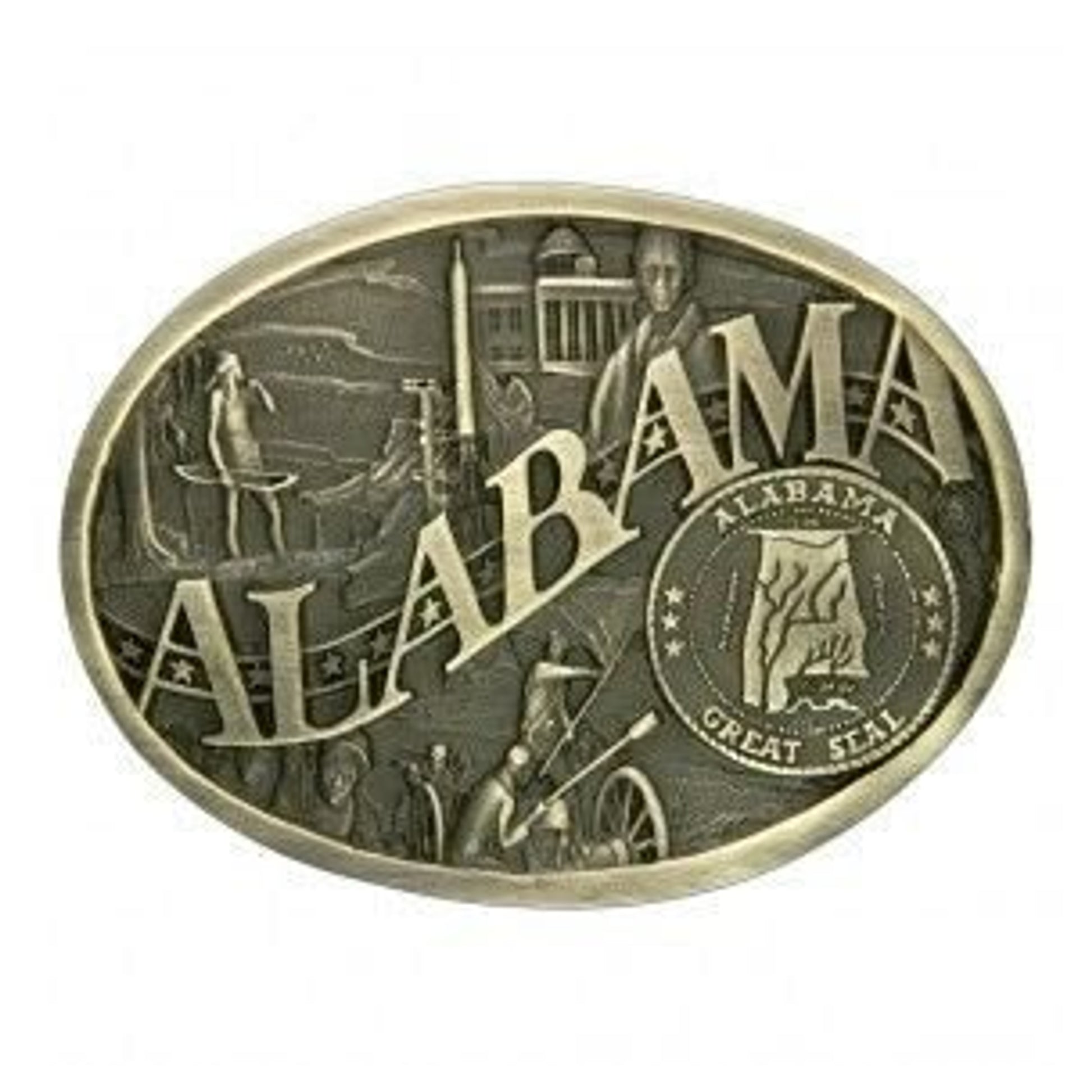 Montana Silver Alabama State Heritage Buckle