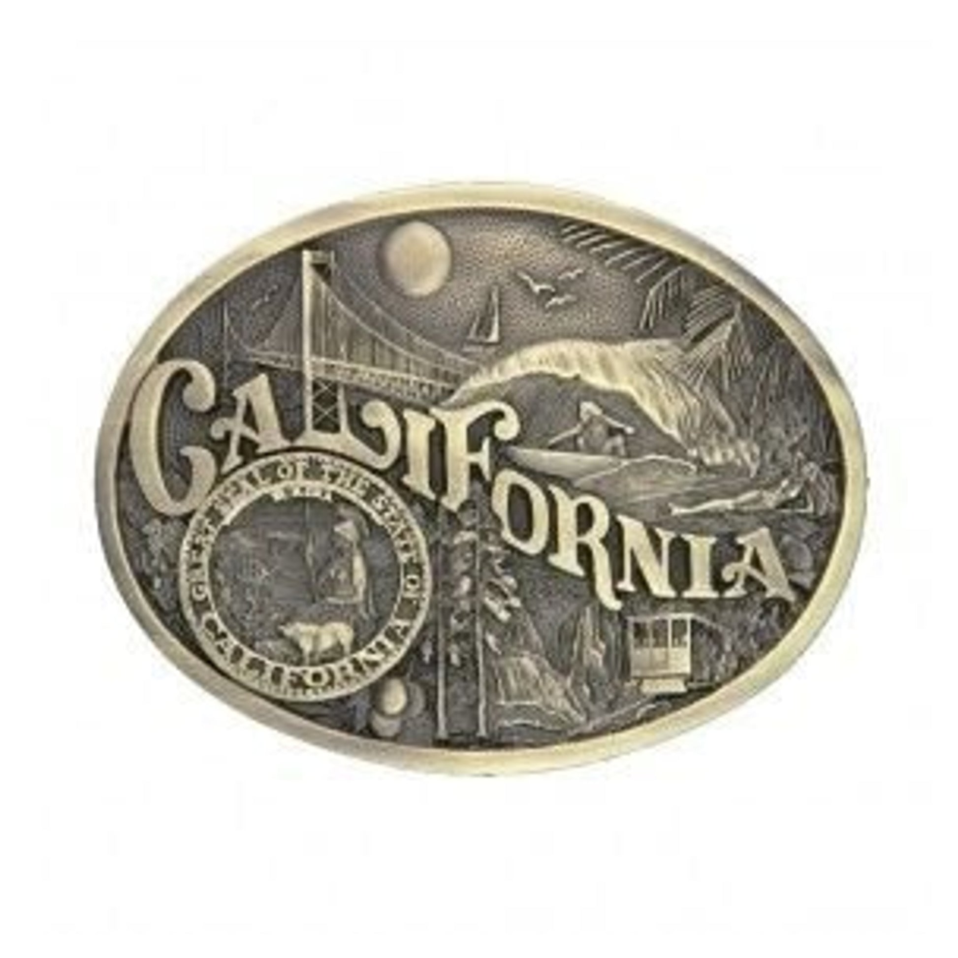 California State Heritage Attitude Buckle Brn