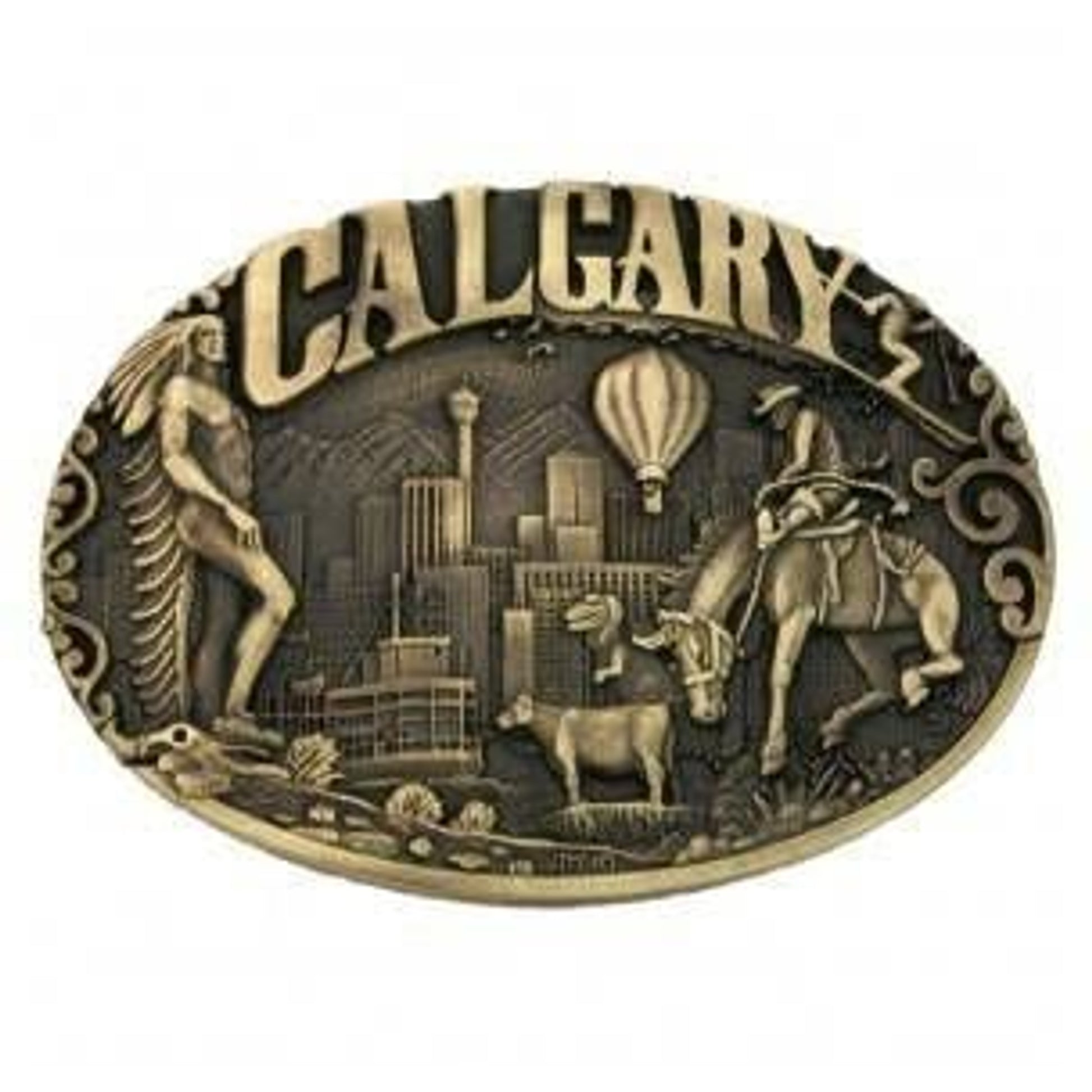 Montana Calgary Alberta Province Heritage Buckle