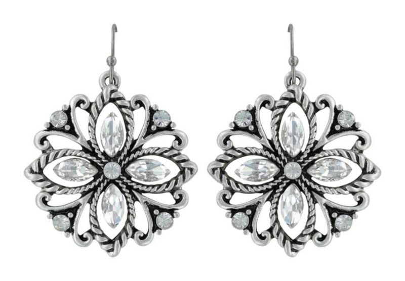Montana Rock 47 Vintage Sparkle Flower Earrings
