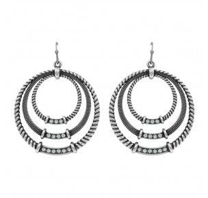 Montana Rock 47 Outlaw Rider Triple Roped Earrings