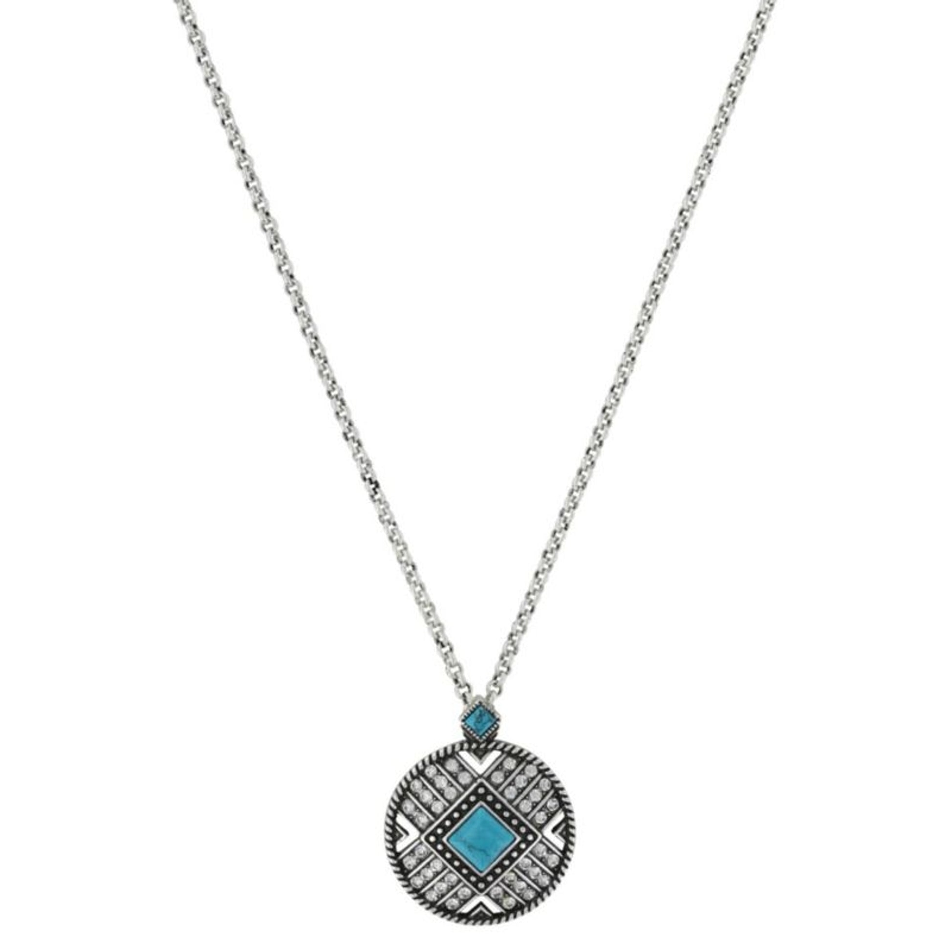 Montana Rock 47 Points Of Aztec Stone Sun Necklace