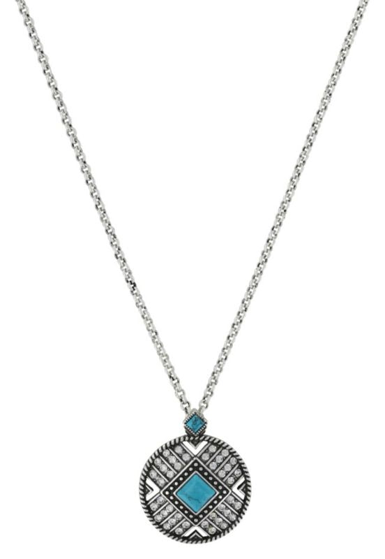 Montana Rock 47 Points Of Aztec Stone Sun Necklace