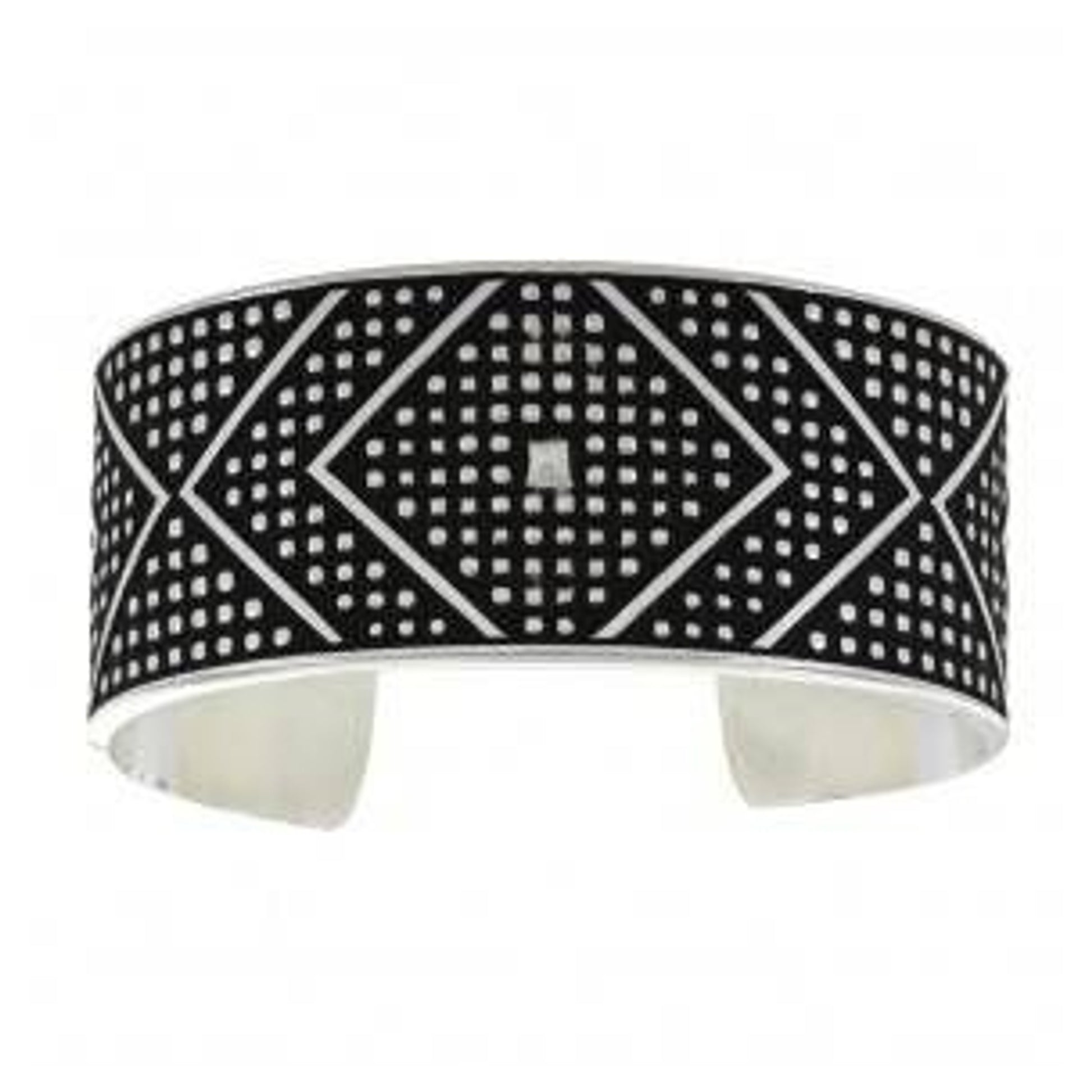 Montana Cross Cut Bead/Chevron Cuff Bracelet