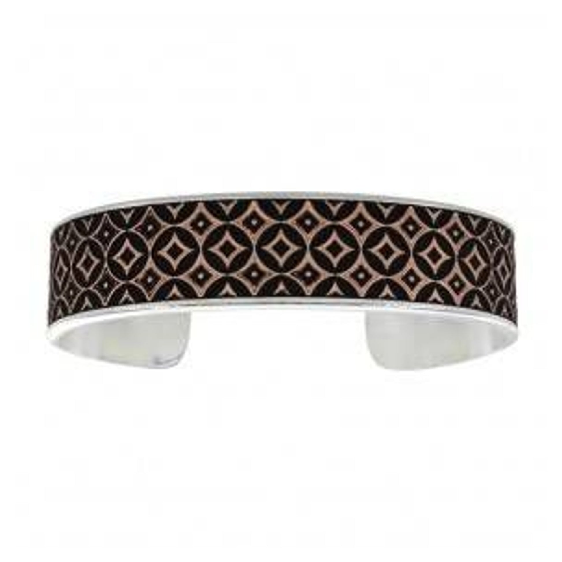 Montana Silver Cross Cut Banded Mosaic Bracelet