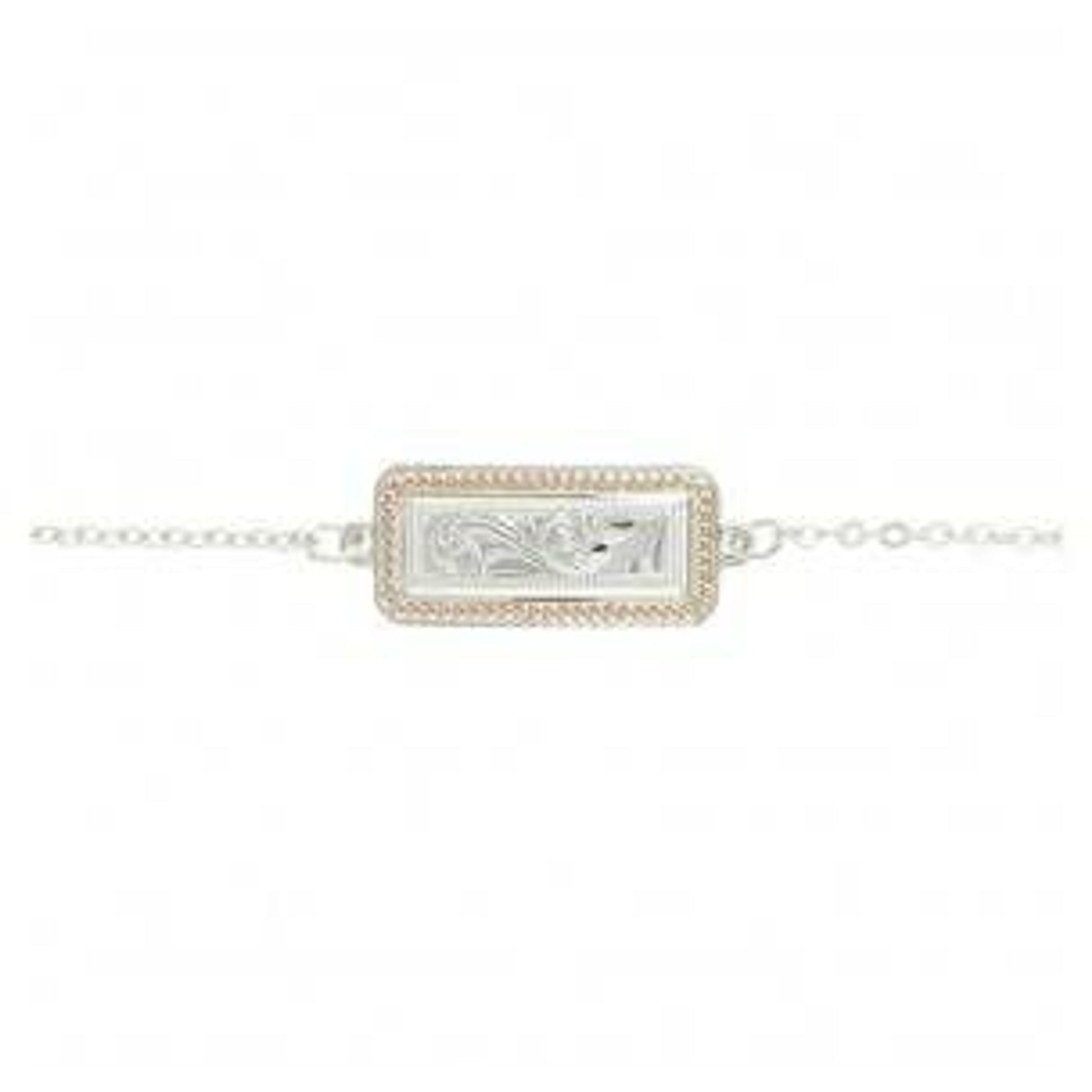 Montana Cross Cut Floral Portrait Bracelet