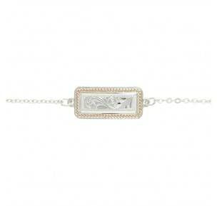 Montana Cross Cut Floral Portrait Bracelet