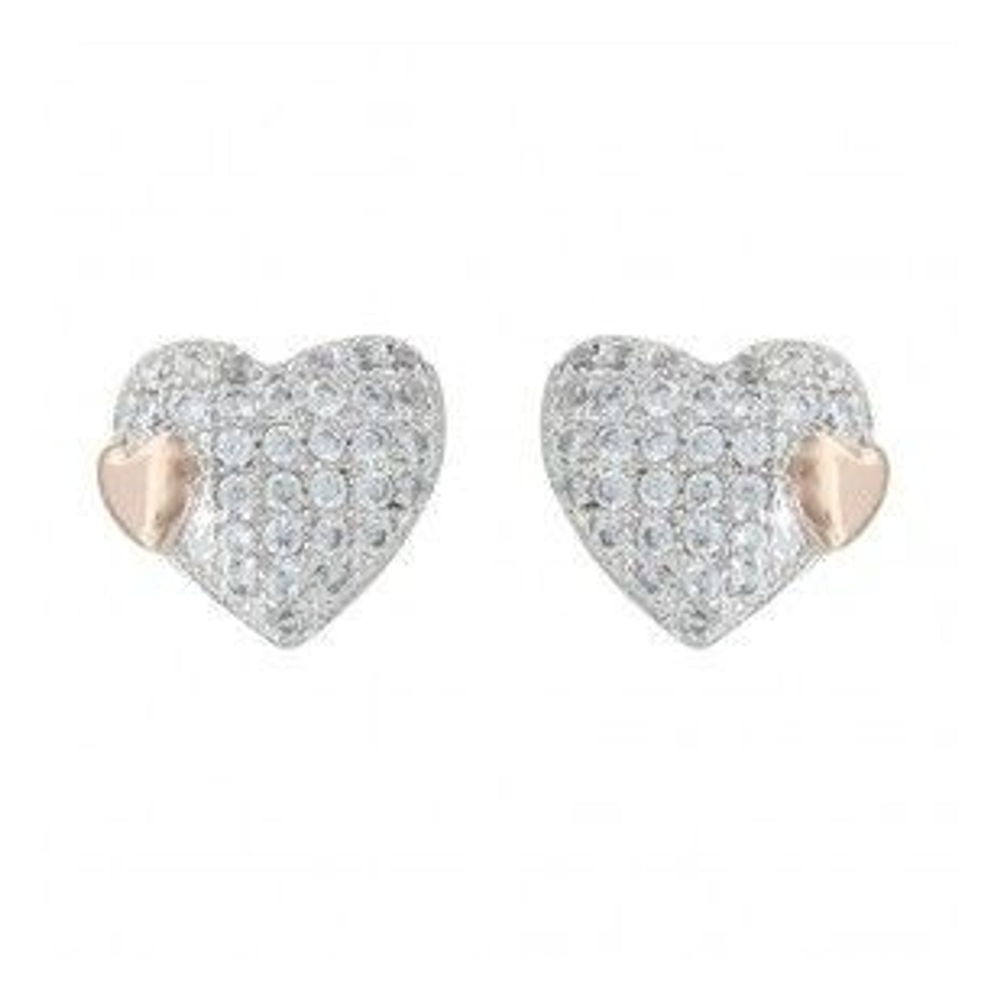 Montana Silversmiths Kindred Hearts EarringsBk/Wh