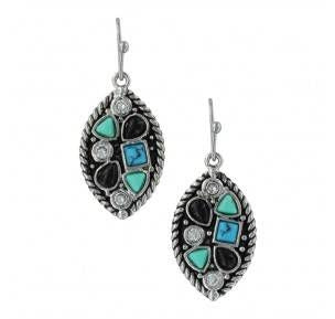 Montana Canyon River Rock Marquise Earrings