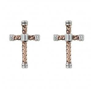 Montana Faith Is An Open Book Cross Earrings