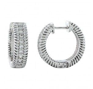 Montana Silver Roped In Brilliance Hoop Earrings
