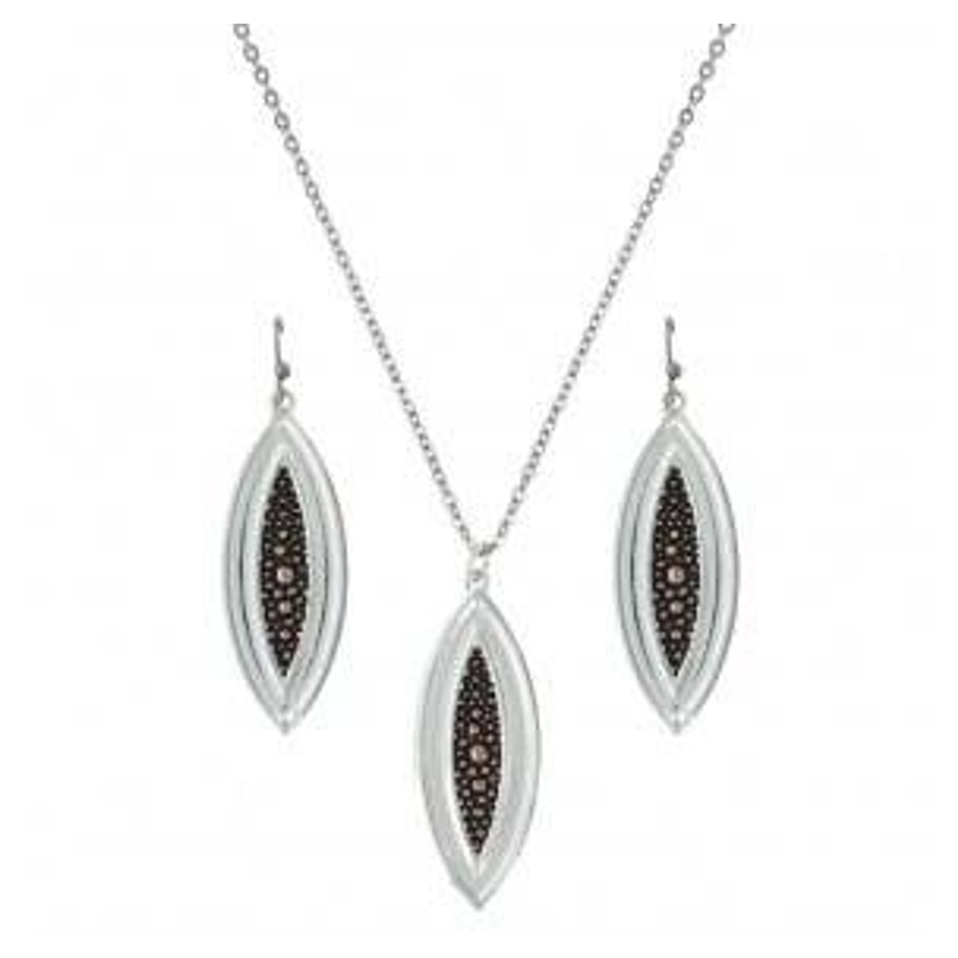 Montana River Pebbles At Sunset Jewelry Set