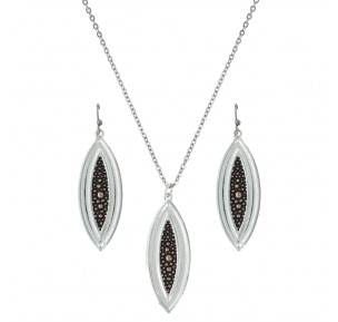 Montana River Pebbles At Sunset Jewelry Set