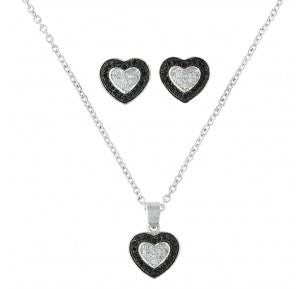 Montana Silver Double Layer Of Love Jewelry Set