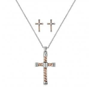 Montana Faith Is An Open Book Cross Jewelry Set
