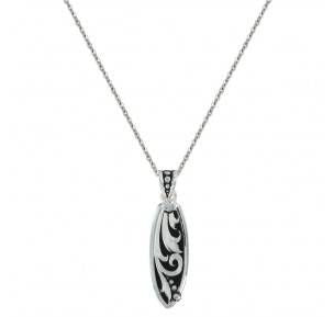Montana Silver Leathercut Trailing Vine Necklace