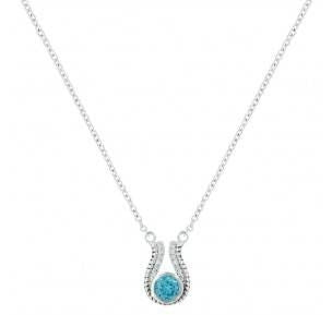 Montana Silver Winged Blue Starlight Necklace