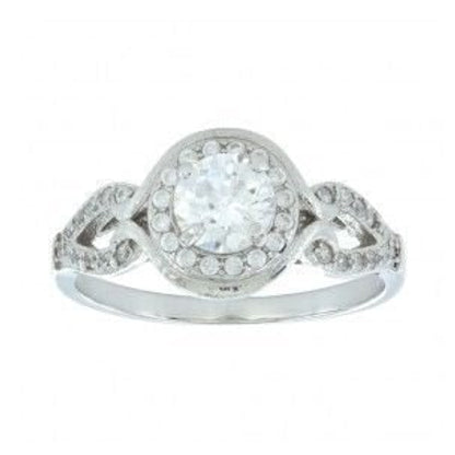 Montana Silversmiths Bella Nova Ring 6 Bk/Wh