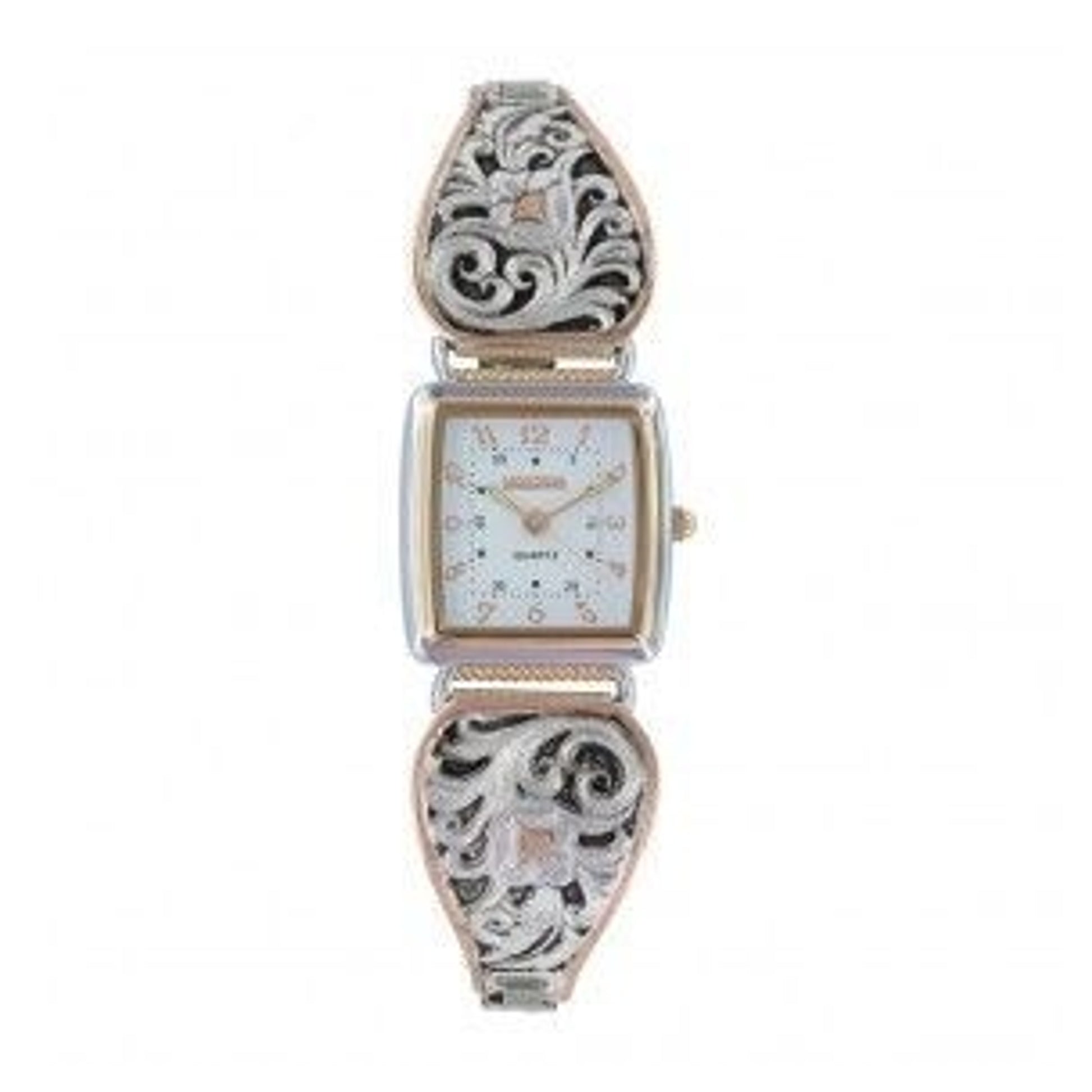 Montana Silver Leather Cut Expansion Band Watch