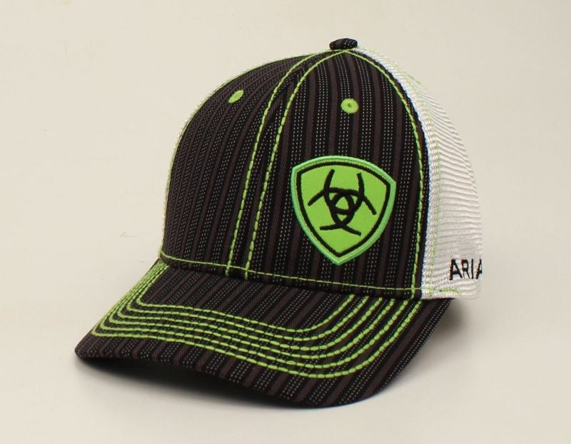 Ariat Mens Offset Shield Ball Cap Black