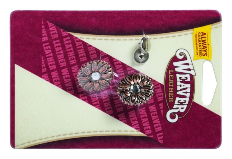 Weaver Sunflower Concho - 1 1 Antique Copper