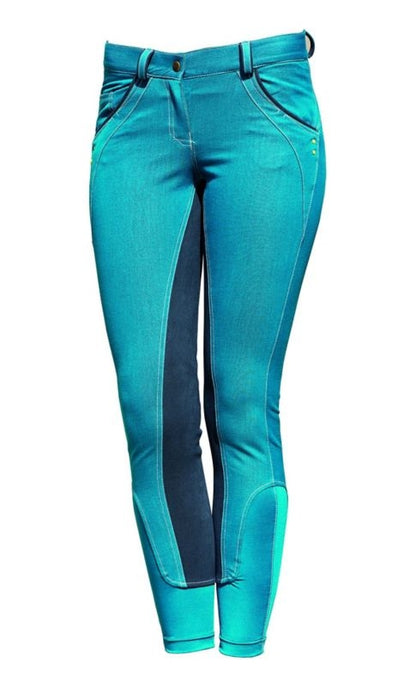 Horseware Ladies SelfSeat Denim Breech 24R Denim