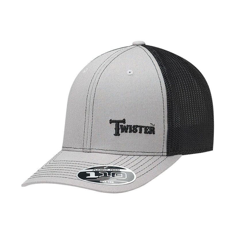 Twister Mens Text Flex Fit Contrast Stitch Cap Gry