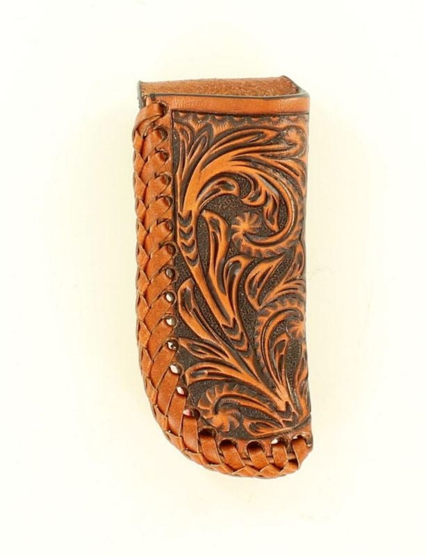 Nocona Emboss Leather Laced Pocket Knife Sheath
