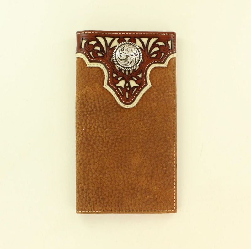 Floral Overlay Western Scroll Concho Rodeo Wallet