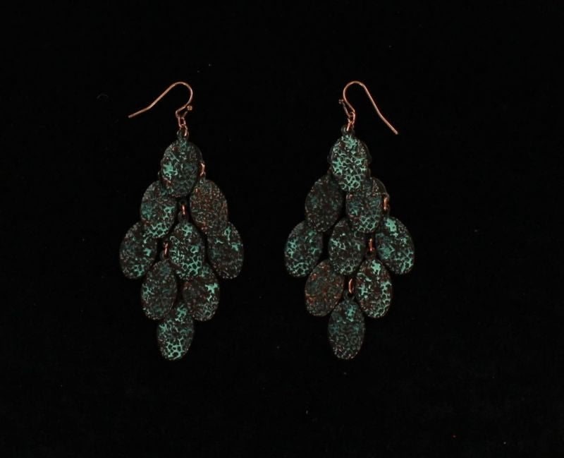Blazin Roxx Multi Dangle EarringsBk/Wh