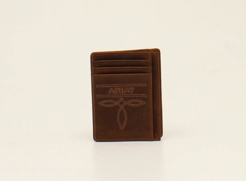 Ariat Mens Card CaseMedium Brown