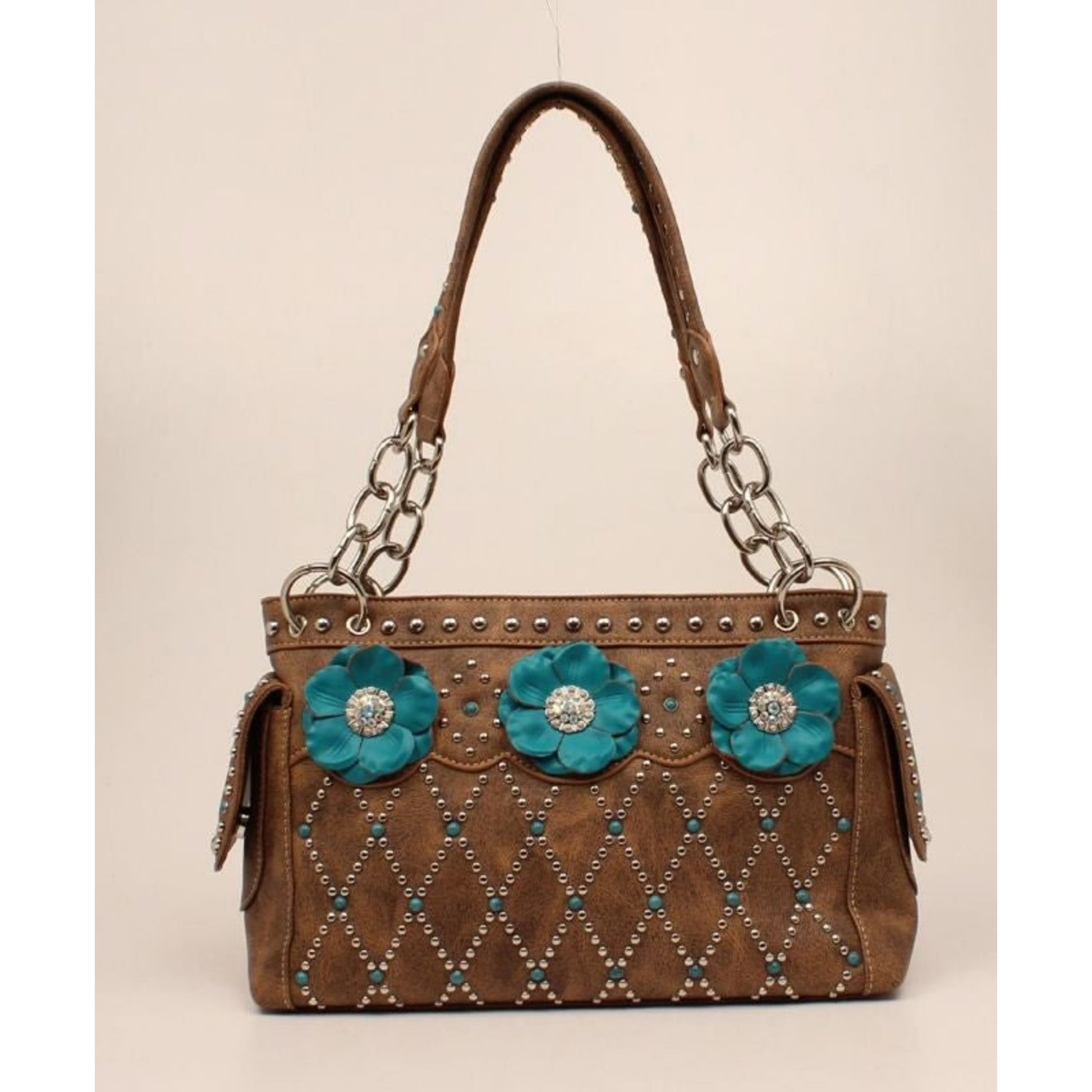 Blazin Roxx Willow Conceal Carry SatchelBk/Wh
