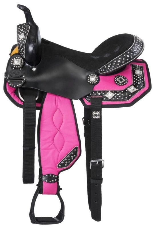 Eclipse Square Crystal Concho Mini Trail Saddle 8