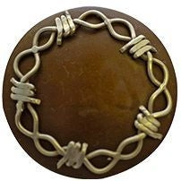 Partrade Antique Barbwire Concho 1.5 Antique