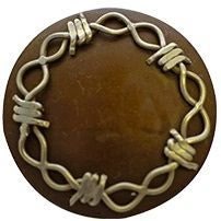 Partrade Antique Barbwire Slot Concho 1.5 Antique