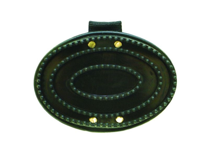 Partrade Rubber Curry Comb With Strap Black