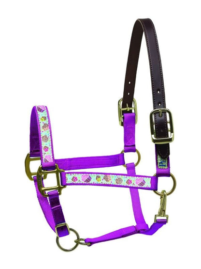 Perris Leather Ribbon Halter Cob Cupcake